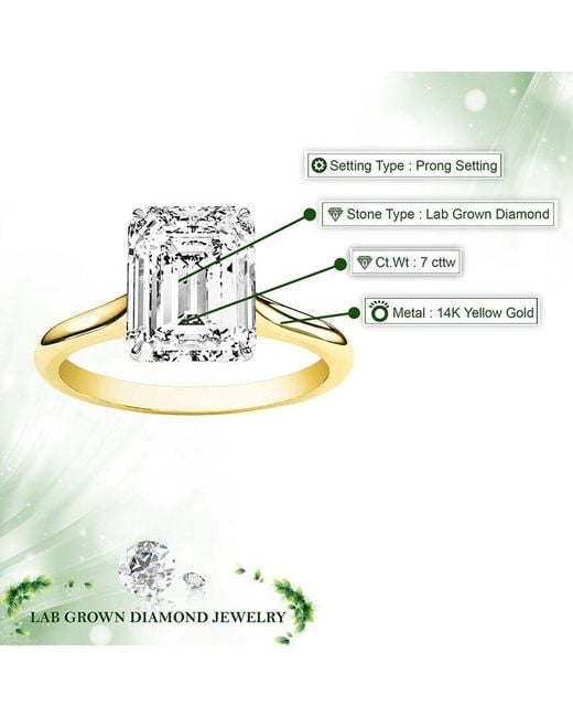 Amairah White 14K 7.00 Ct. Tw. Lab-Grown Diamond Engagement Ring