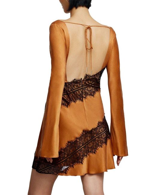 Significant Other Brown Helaina Mini Dress