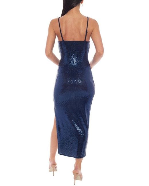 Bebe Blue Tank Maxi Bodycon Dress