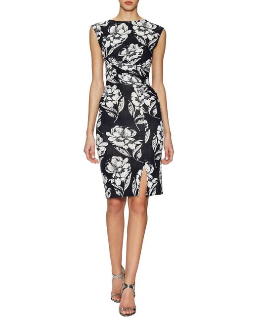 French Connection Black Shadow Bloom Dress