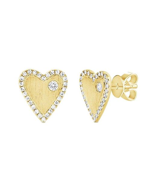 Diana M Metallic Fine Jewelry 14k 0.22 Ct. Tw. Diamond Earrings