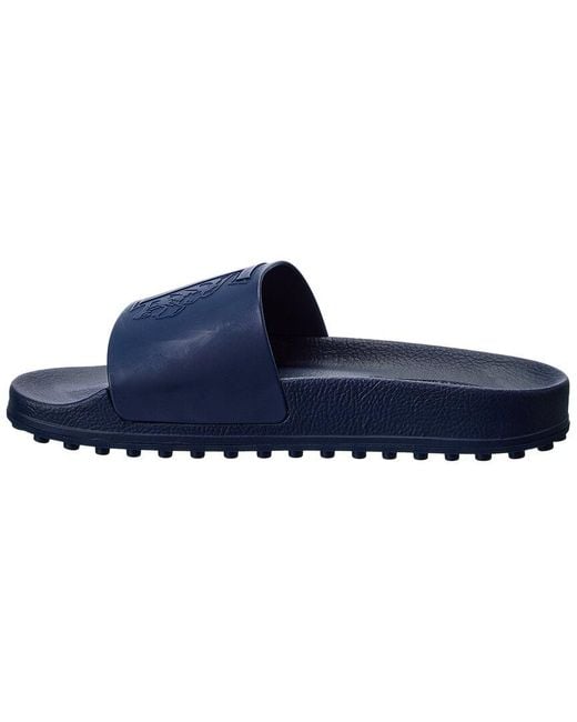 Tod's Blue Rubber Slide for men