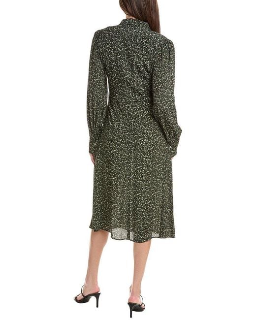Officine Generale Green Officine Generale Sibylle Midi Dress
