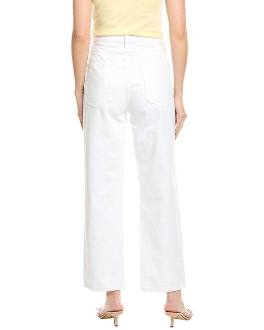 FRAME White The Slouchy Straight Jean