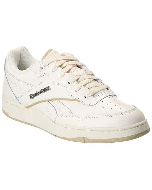 Reebok White Bb 4000 Ii Leather Sneaker for men