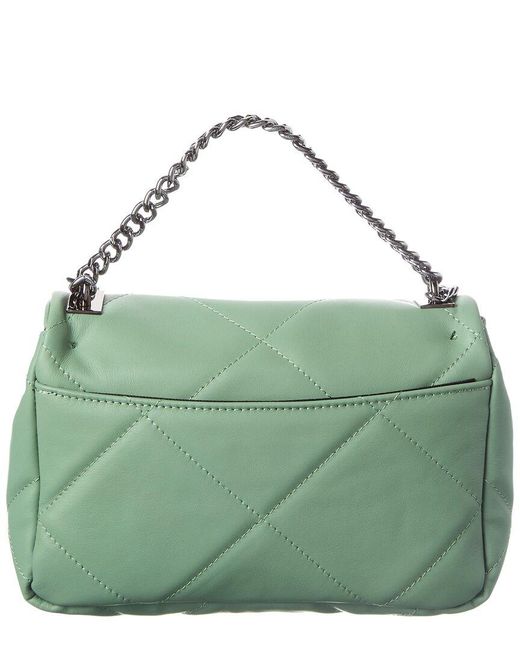 Italian Leather Green Shoulder Bag