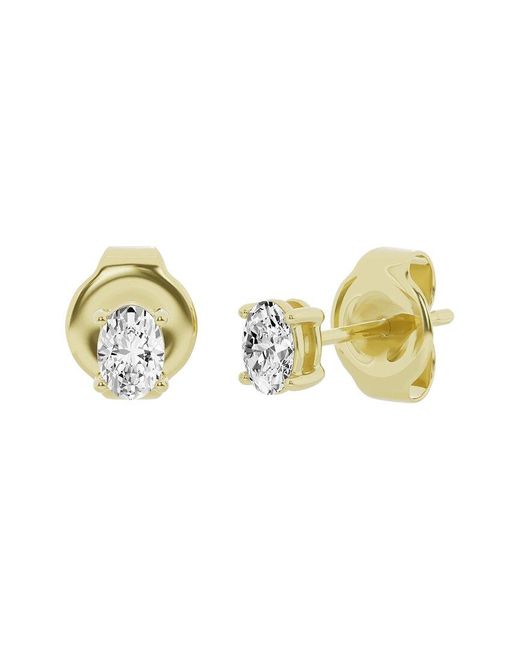 Lab Grown Diamonds Metallic 14k 0.50 Ct. Tw. Lab Grown Diamond Studs