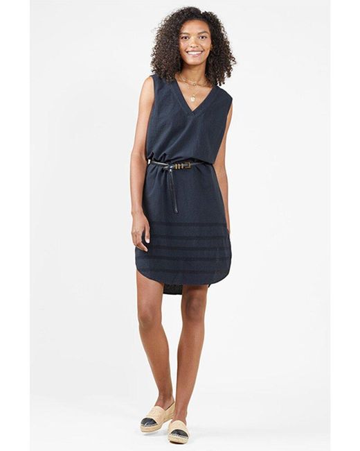 Outerknown Blue Meander Dress