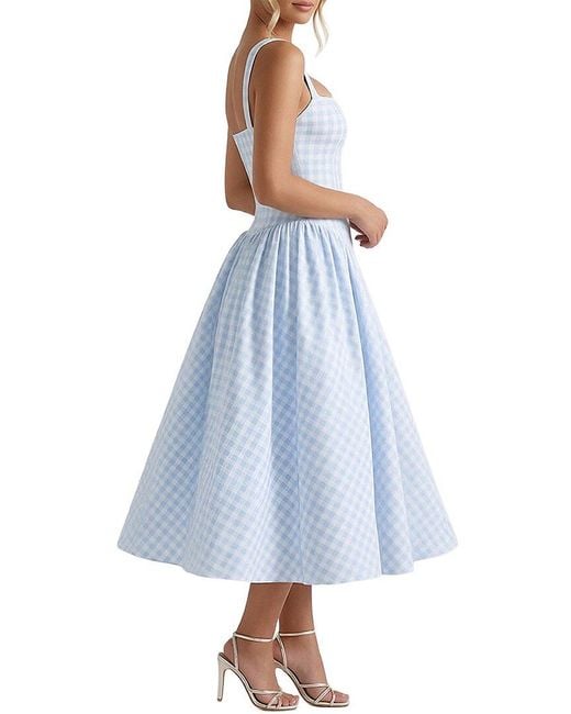 Monique Lagarde Blue Midi Dress