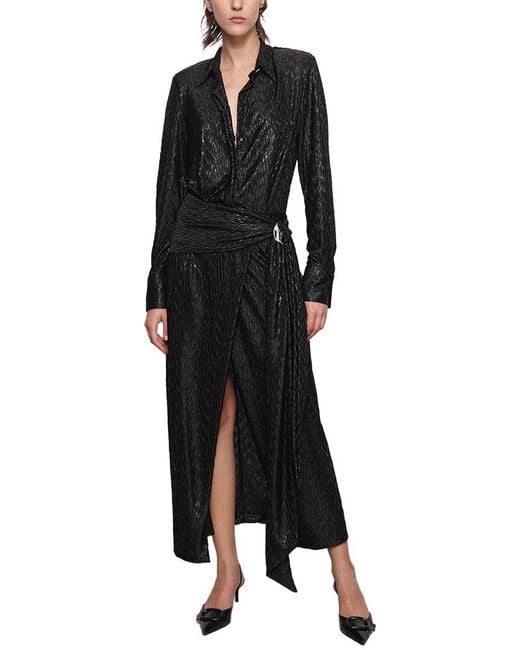 Sabina Musayev Black Carley Midi Dress