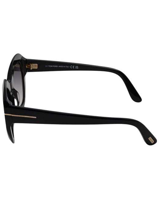 Tom Ford Black Guinevere 52Mm Sunglasses