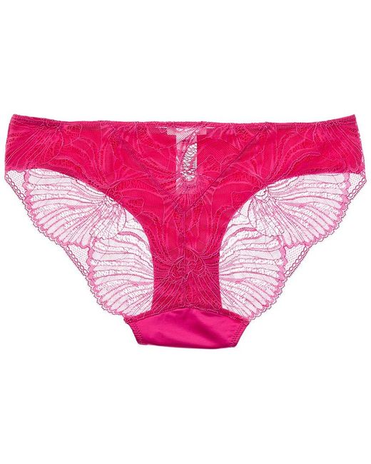 Hanro Pink Lilith Lace Trim Bikini
