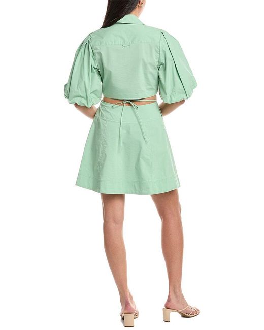 Jonathan Simkhai Green Aulora Mini Dess