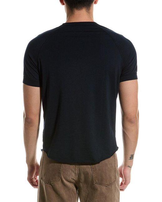 Save Khaki Black Henley Shirt for men