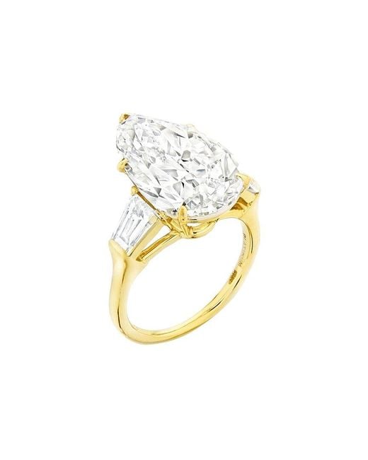 Lab Grown Diamonds Metallic 14K 10.00 Ct. Tw. Lab-Grown Diamond Ring