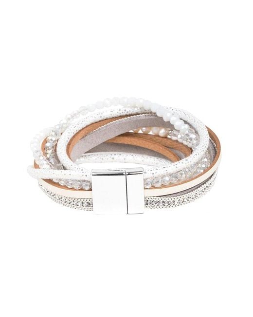 Saachi White Pearl Bracelet