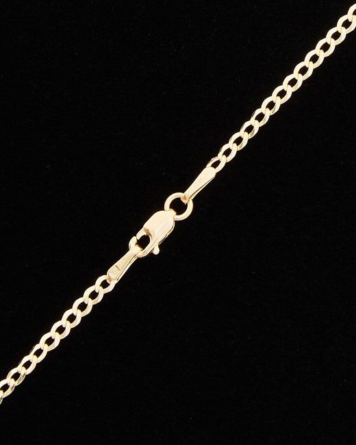 Italian Gold Black 14k Cuban Miami Link Necklace