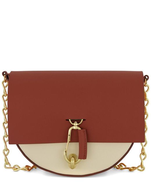 Zac Posen Belay Mini Leather Saddle Crossbody in Brown Lyst