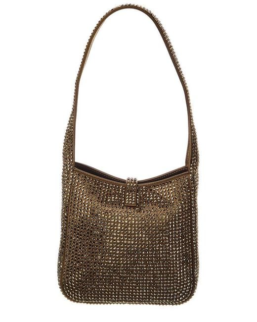 Saint Laurent Brown Le 5 A 7 Satin Hobo Bag
