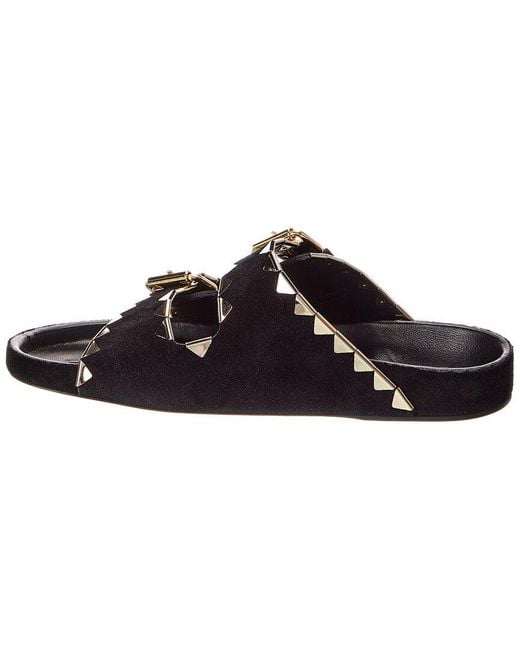 Isabel Marant Black Lennyo Suede Sandal