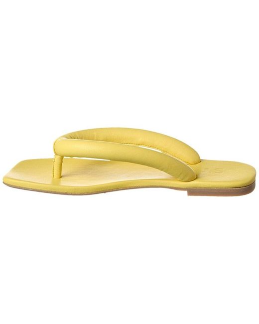 Staud Yellow Rio Leather Sandal