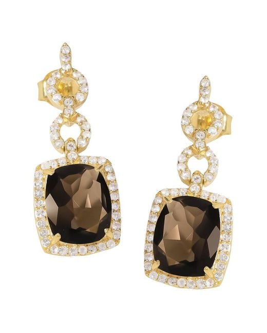 TIRAMISU Metallic 14K Over 6.90 Ct. Tw. Gemstone Drop Earrings