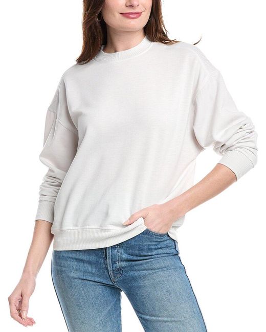 Splendid Tia Supersoft Sweatshirt in White Lyst UK