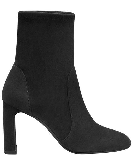 Stuart Weitzman Black Babette Suede Bootie 85