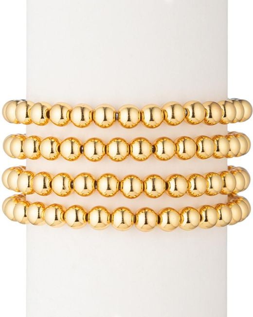 Eye Candy LA Metallic 18k Plated Sophia Bracelet Set