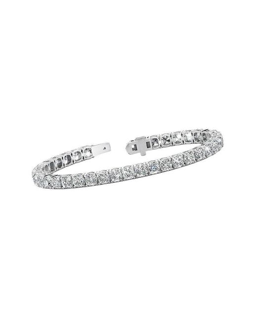 Lab Grown Diamonds White 14K 19.08 Ct. Tw. Lab-Grown Diamond Tennis Bracelet