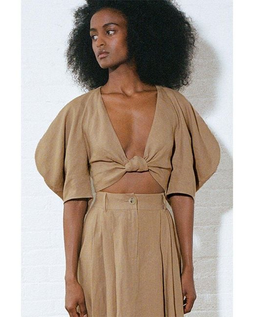 Mara Hoffman Brown Raya Blouse