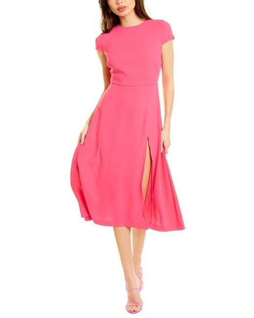Alexia Admor Synthetic Lily Midi Dress in Pink - Lyst