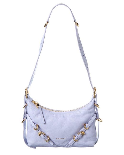Givenchy White Voyou Medium Leather Shoulder Bag