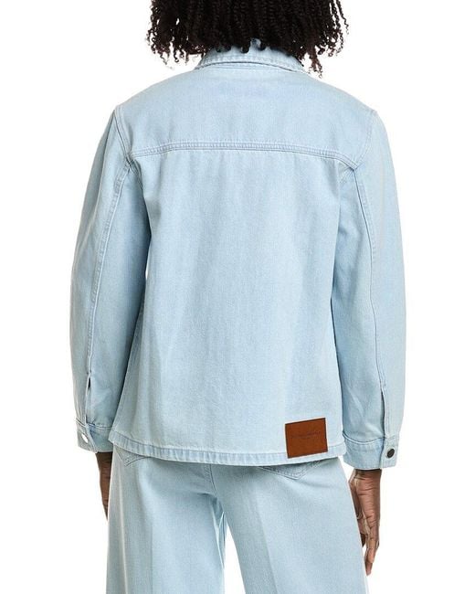 Officine Generale Blue Officine Generale Kalinka Denim Top