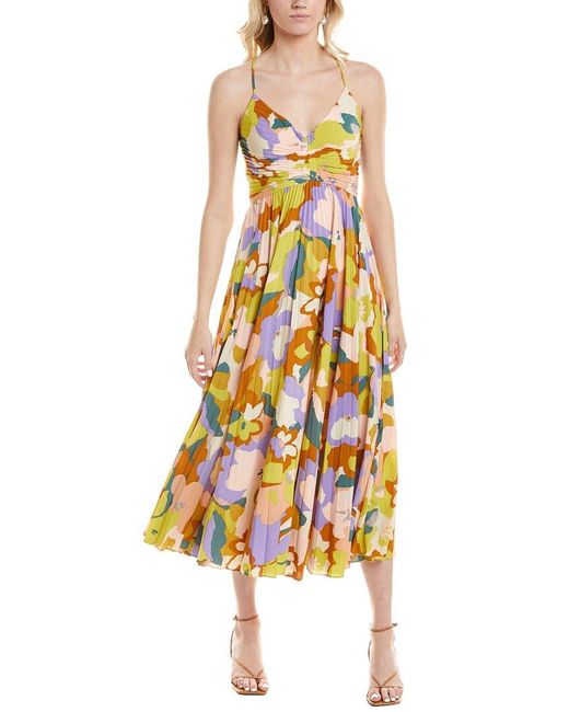 Astr Yellow Blythe Maxi Dress