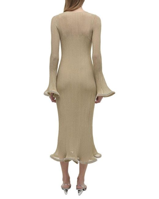 Jonathan Simkhai Natural Chessie Midi Dress
