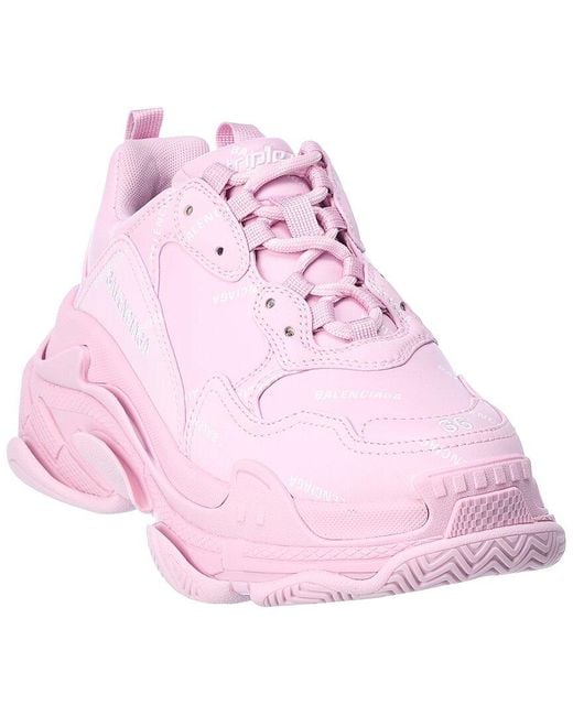 balenciaga sneakers pink triple s