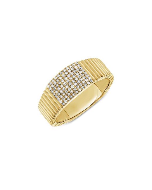 Sabrina Designs White 14K 0.20 Ct. Tw. Diamond Fluted Band Ring