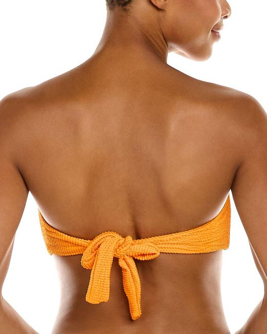 WeWoreWhat Orange U-Ring Bandeau Top