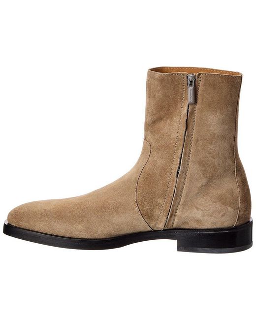 Ferragamo Brown Gerald Suede Boot for men