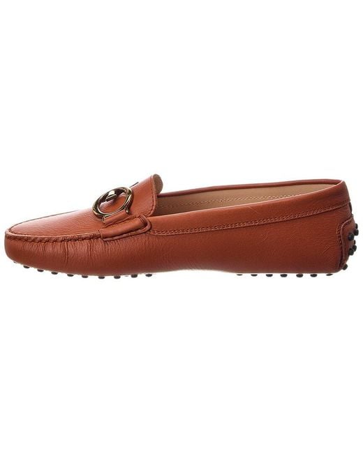 Tod's Brown Gommini Leather Loafer