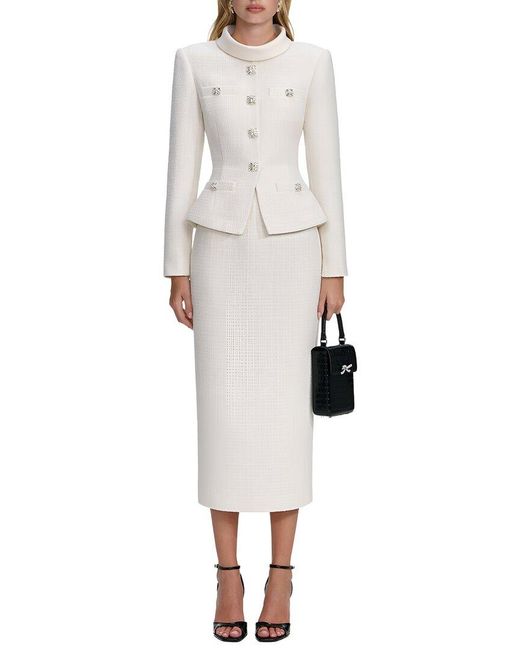 MIRA RICHI White Mira 2Pc Top & Skirt Set