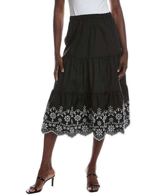 Nanette Lepore Black Midi Skirt