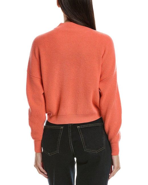 Peserico Red Wool, Silk, & Cashmere-Blend Knit Sweater