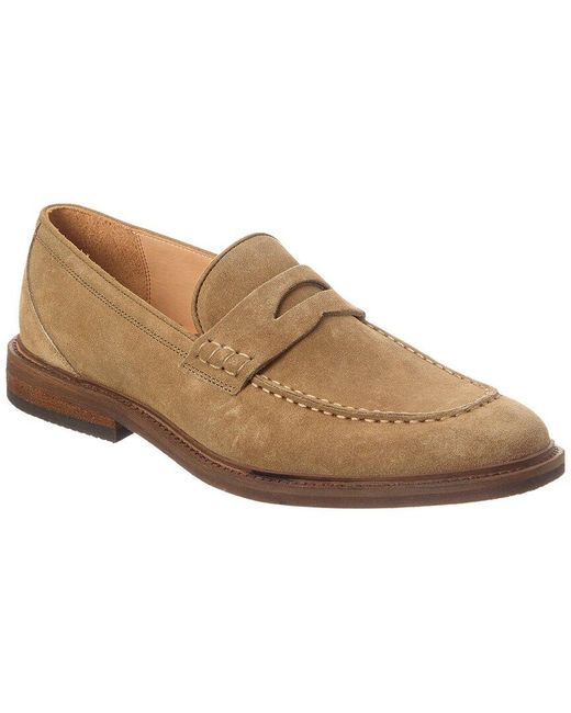 Warfield & Grand Brown Grant Suede Loafer for men