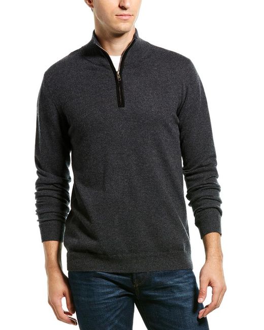 Autumn Cashmere 1/2-zip Pullover in Grey (Gray) for Men - Lyst