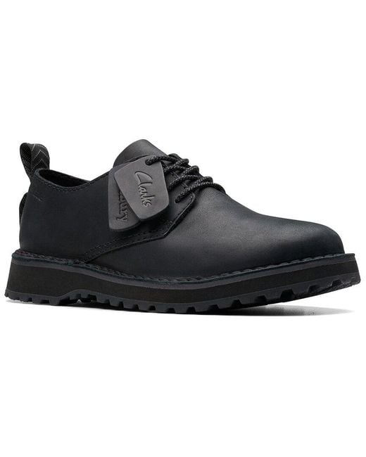 Clarks Black Solsbury Lace Leather Oxford for men