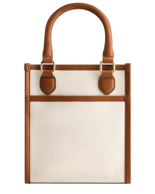 Tommy Bahama Brown Solid North/South Canvas Tote
