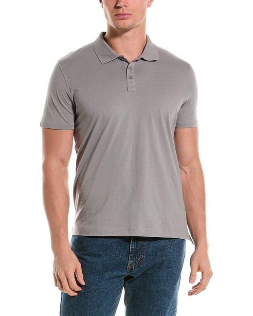 ATM Gray Jersey Polo Shirt for men