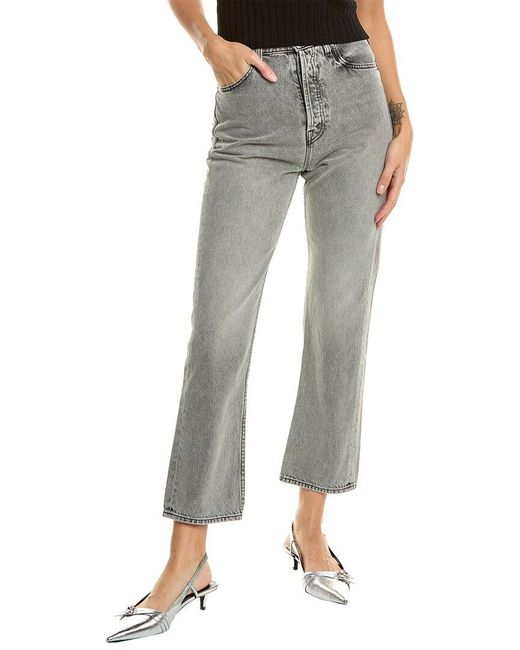 Mother Gray Denim Snacks! The Tippy Top Sweet Tooth One Bite Per Night Ankle Jean